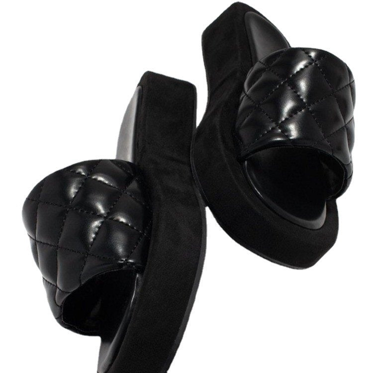 Damen Bequeme Slipper mit gepolstertem Riemen und rutschfester Sohle R&B
