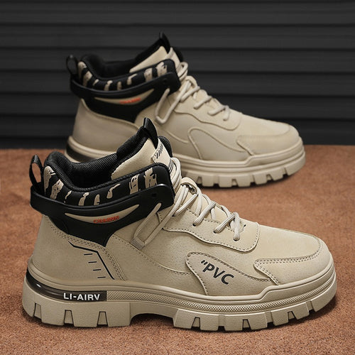 Damen robuste High-Top Sneakers mit verstärkter Sohle und atmungsaktivem Obermaterial R&B
