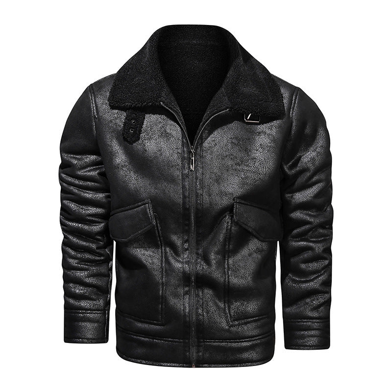 Herren jacke mit warmem Fleeceinnenfutter und praktischen Taschen R&B