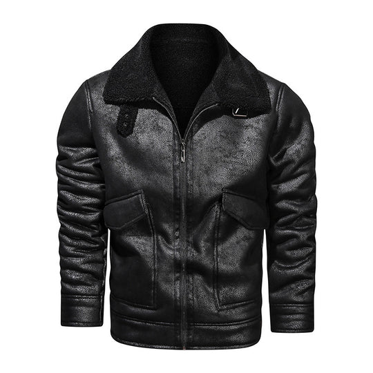 Herren jacke mit warmem Fleeceinnenfutter und praktischen Taschen R&B