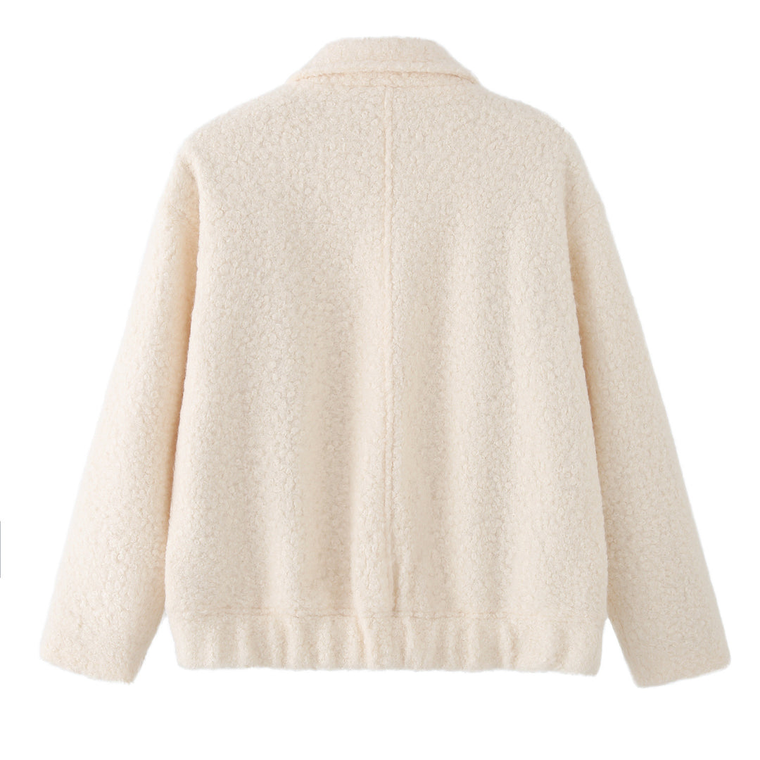 Damen kuschelige Teddyjacke im modernen Schnitt R&B