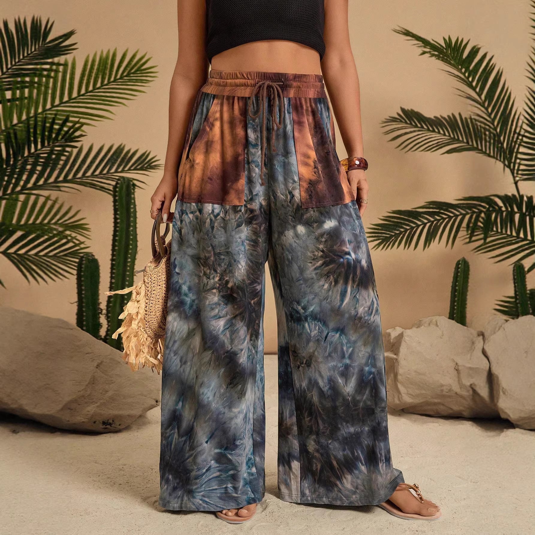 Damen Stilvolles Loungewear-Set mit lässigem Schnitt und modischem Muster
