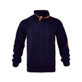 Herren Strickpullover mit modischem Stehkragen und kontrastierenden Knopfdetails R&B