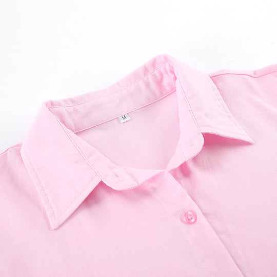 Damen Leinenhemd mit lässigem Schnitt und oversized Ärmeln R&B