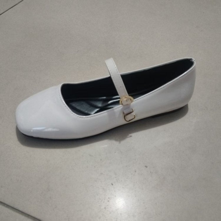 Damen Ballerinas mit elegantem Riemchen und glänzendem Obermaterial R&B