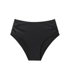 Damen Hoch geschnittener Bikini-Hosen mit Raffungen R&B