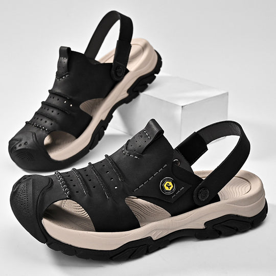 Herren Outdoor Freizeitsandalen mit rutschfester Sohle und verstellbarem Riemen R&B