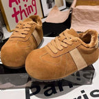 Damen Fleecegefütterte Sneakers mit sportlichem Design und rutschfester Laufsohle