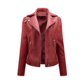 Damen Bikerjacke mit modischen Steppdetails und asymmetrischem Reißverschluss