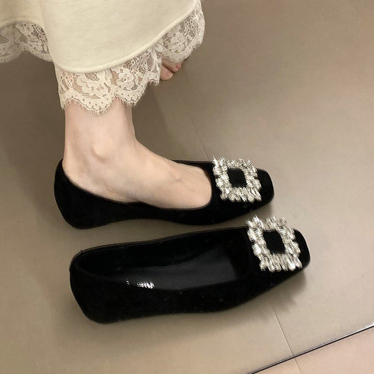 Damen Ballerinas mit funkelndem Schmuckdetail und bequemer Sohle R&B