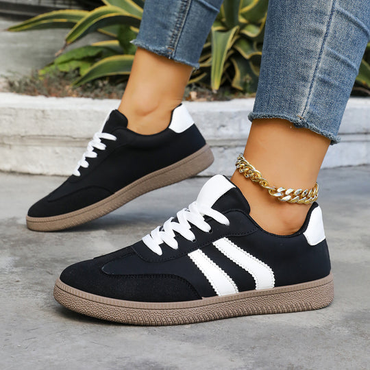 Damen Sportliche Sneaker mit klassischer Schnürung und rutschfester Sohle R&B