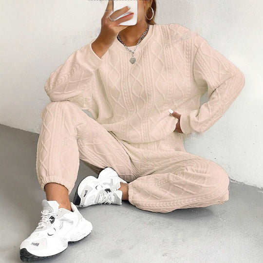 Damen gemütlicher Strickanzug R&B