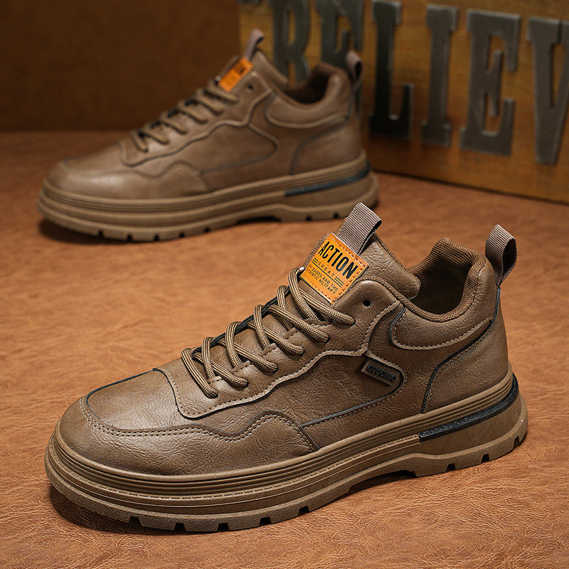 Herren Bequeme und stylische Freizeit-Sneaker mit robustem Sohlenprofil