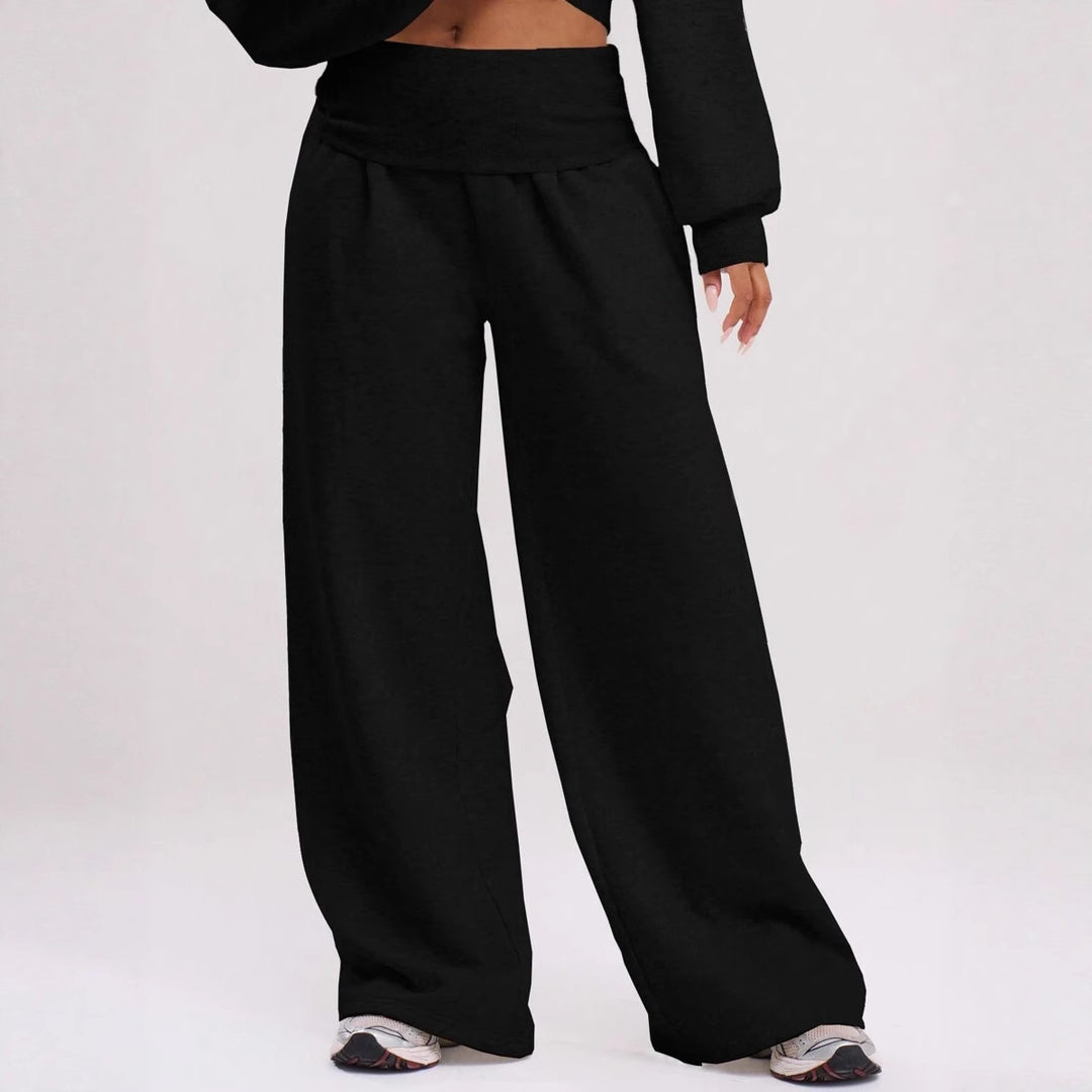 Damen Lässige weit geschnittene Freizeithose R&B