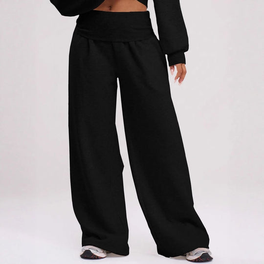 Damen Lässige weit geschnittene Freizeithose R&B