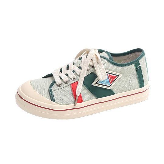 Damen Sportliche Sneaker mit Kontrastnähten und hochwertigem Material R&B