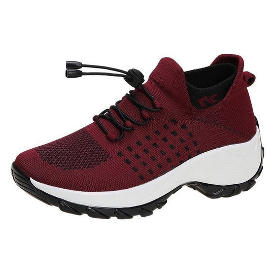 Damen leichte und atmungsaktive Sportschuhe mit elastischem Schnürsystem R&B
