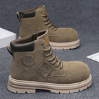 Damen robuste Schnürboots aus hochwertigem Wildleder R&B