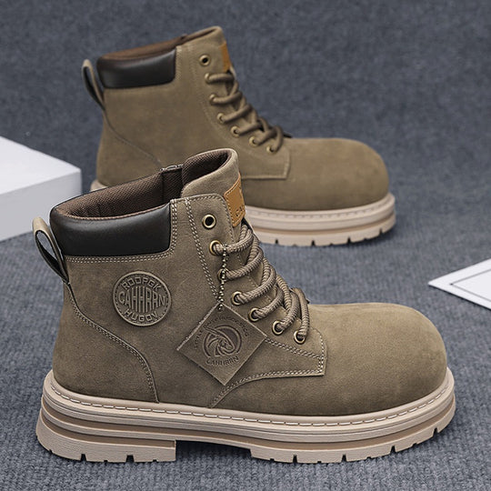 Damen robuste Schnürboots aus hochwertigem Wildleder R&B