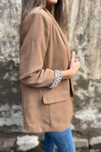 R&B | Blazer mit Леопарденmuster Füttert