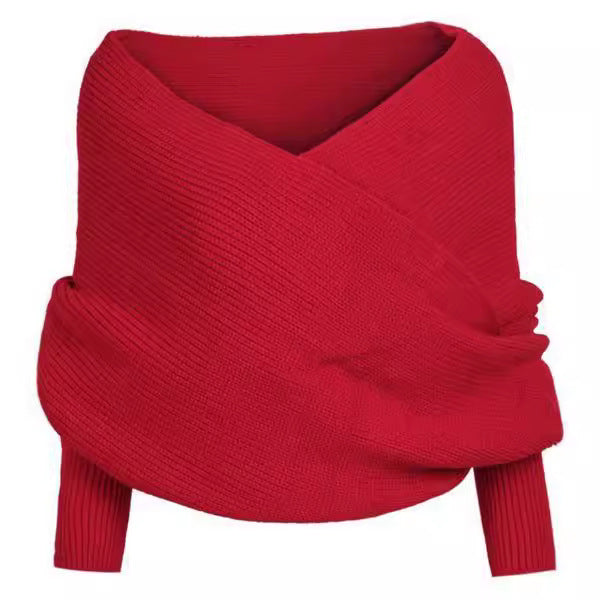 Damen Großer Strickschal mit innovativer Knotenoptik und weichem Material R&B