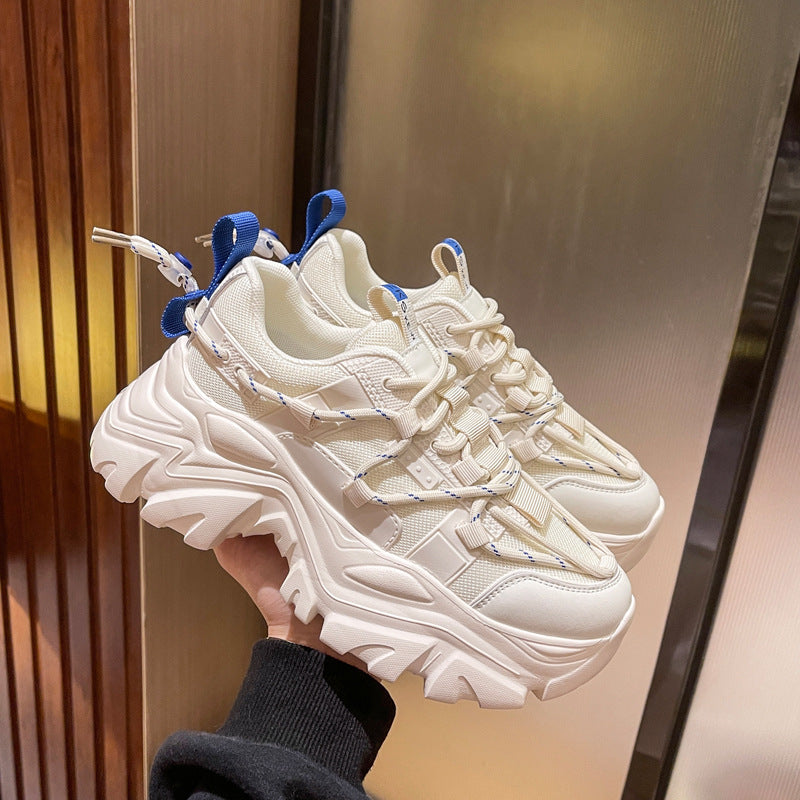 Damen Chunky Sneakers mit rutschfester Sohle und ergonomischer Dämpfung R&B