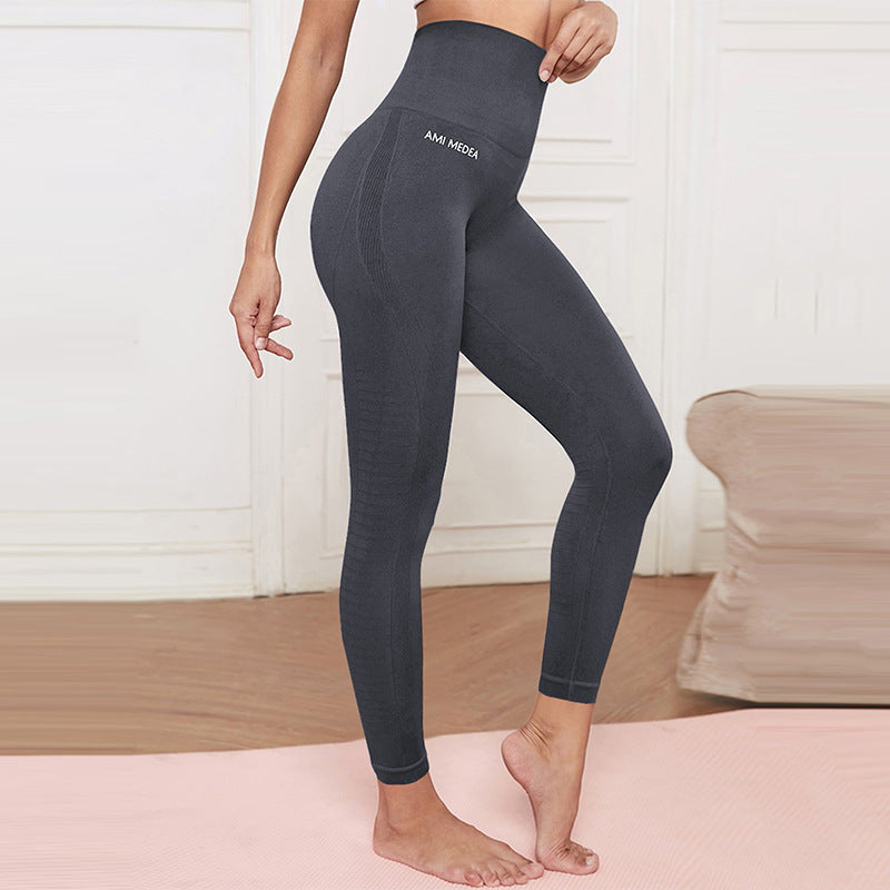 Damen Kompressions-Leggings mit hohem Bund und innovativer Struktur R&B