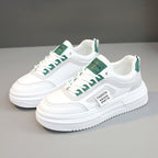 Damen modische Plateau Sneakers mit sportlicher Profilsohle und atmungsaktiver Konstruktion R&B