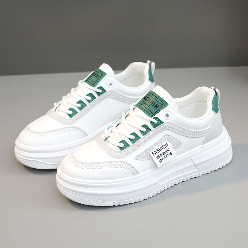 Damen modische Plateau Sneakers mit sportlicher Profilsohle und atmungsaktiver Konstruktion R&B