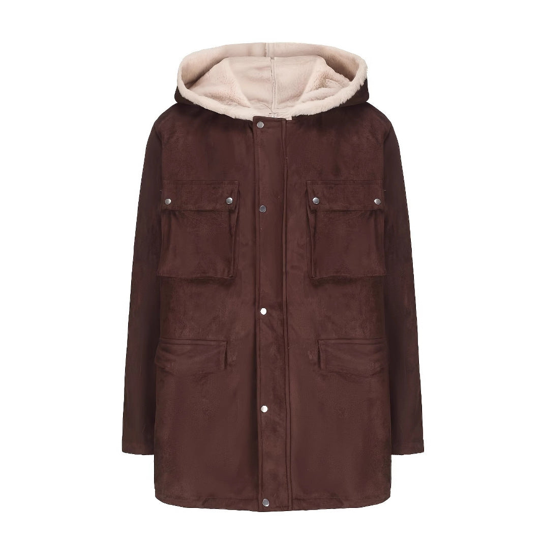 Damen Wickeljacke mit kuscheligem Innenfutter R&B