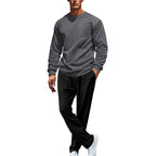 Herren Bequemer und eleganter Freizeitanzug mit praktischen Taschen und elastischem Bund R&B