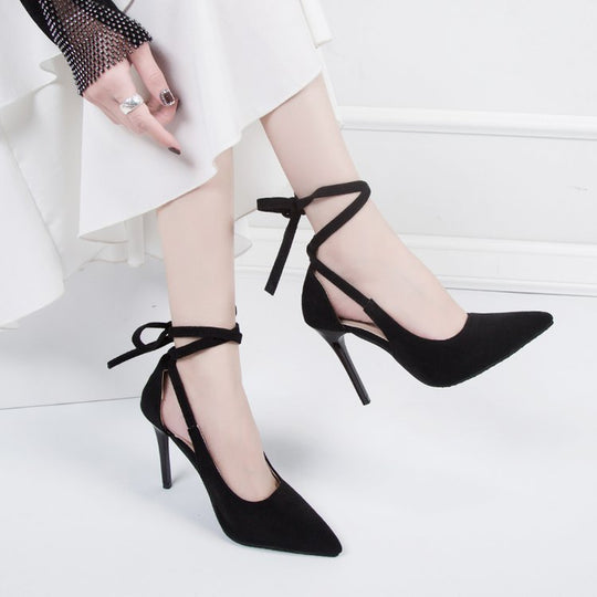 Damen High-Heels mit transparentem Knöchel R&B