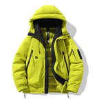 Herren Winterjacke mit multifunktionalen Taschen und verstellbarem Kapuzenkragen