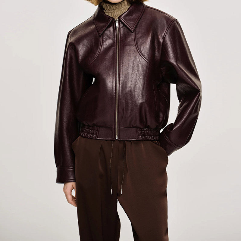 Damen Modische jacke im cropped Design mit Gummizug