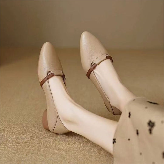Damen Elegante Sling-Pumps mit modischem Riemchen und geschwungenem Absatz R&B