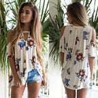 Damen lässige Bluse mit freien Schultern R&B