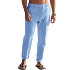 Herren lässige Freizeithose mit elastischem Bund und seitlichen Taschen R&B