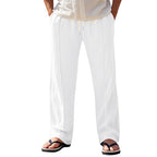 Herren Luftige Strandhose mit verstellbarem Kordelzug und seitlichen Taschen R&B