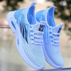 Damen Sportliche Freizeitsneaker mit atmungsaktiver Gewestruktur und flexibler Sohle