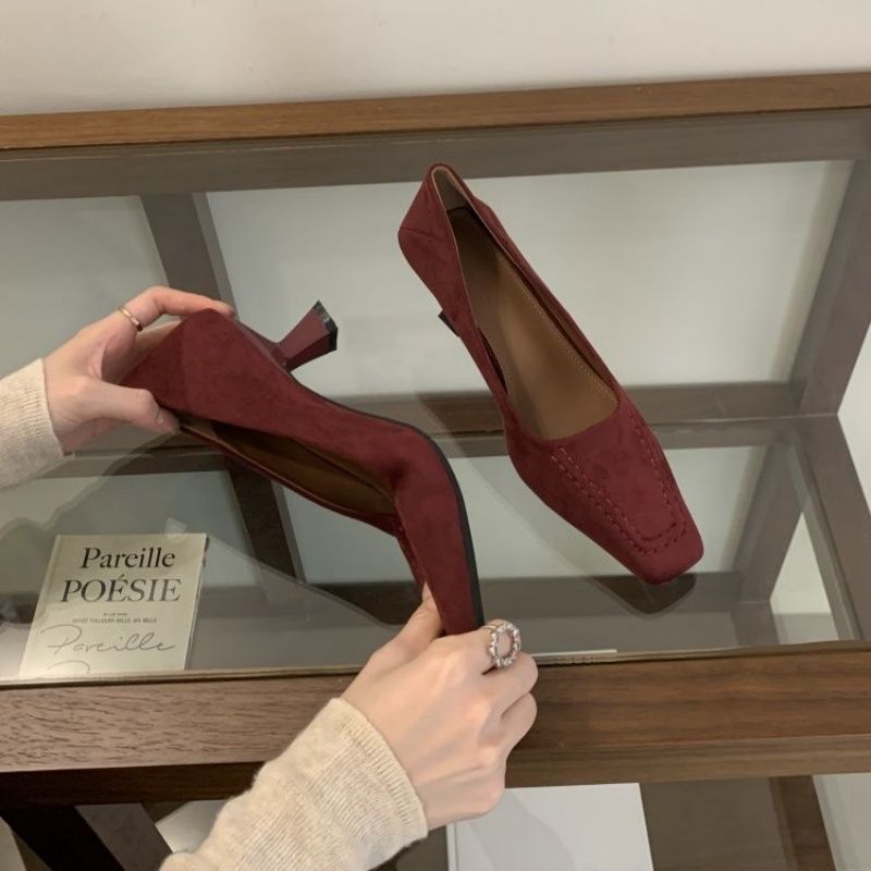 Damen elegante Ballerinas aus feinem Veloursleder R&B