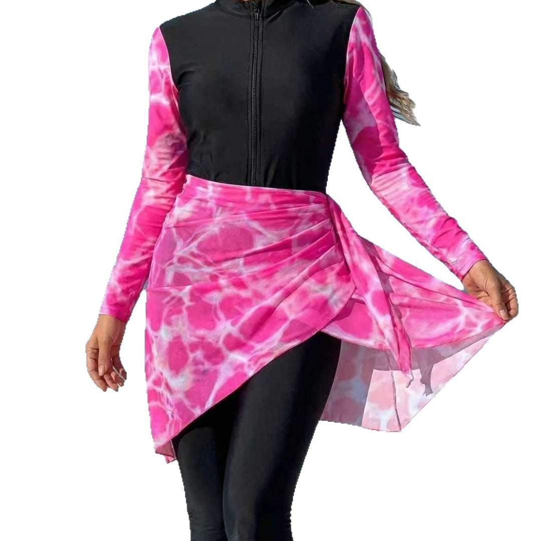 Damen modischer Rashguard mit Wickelrock R&B