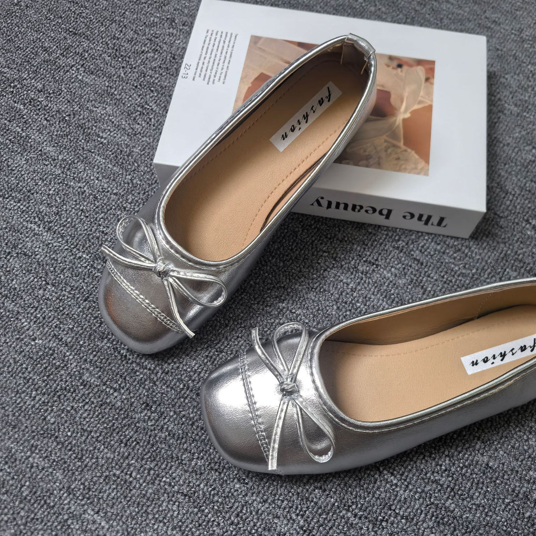 Damen Ballerinas mit elegantem Schleifen-Detail und softem Innenfutter R&B