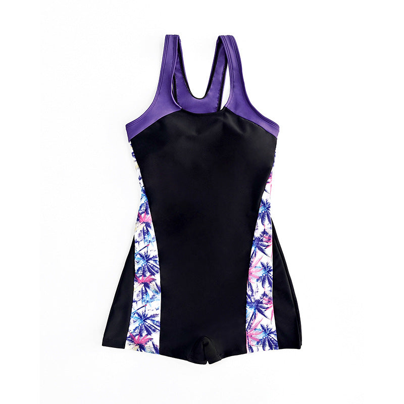 Damen Sportlicher Einteiler-Badeanzug mit attraktiven Farbdetails R&B