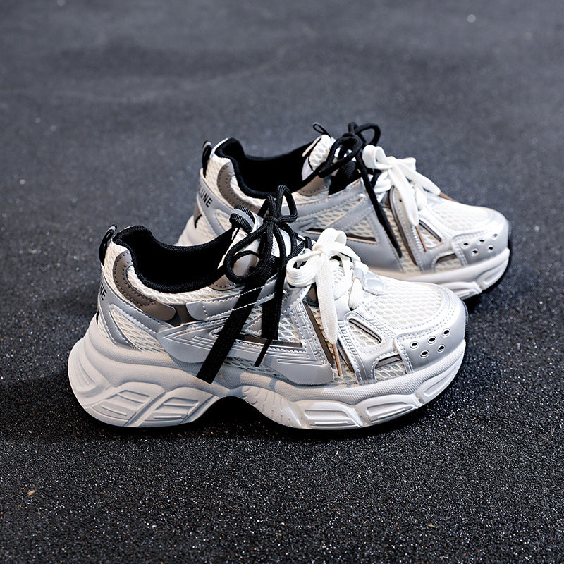 Damen Sportliche Sneakers mit atmungsaktiver Oberflächenstruktur und rutschfestem Sohlenprofil R&B