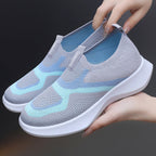 Damen Bequeme Slip-On Sneakers mit innovativem Strickdesign R&B