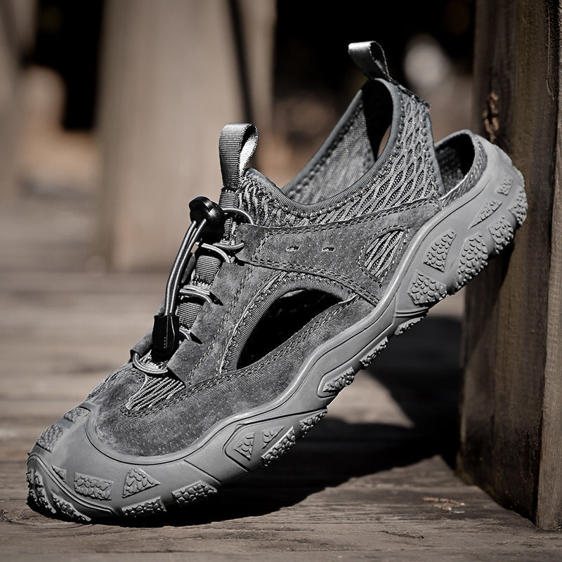 Damen Aqua-Sneaker mit Riemen und atmungsaktivem Netz R&B