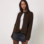 Damen Strickjacke mit praktischen Knopfdetails und lässigem Schnitt R&B