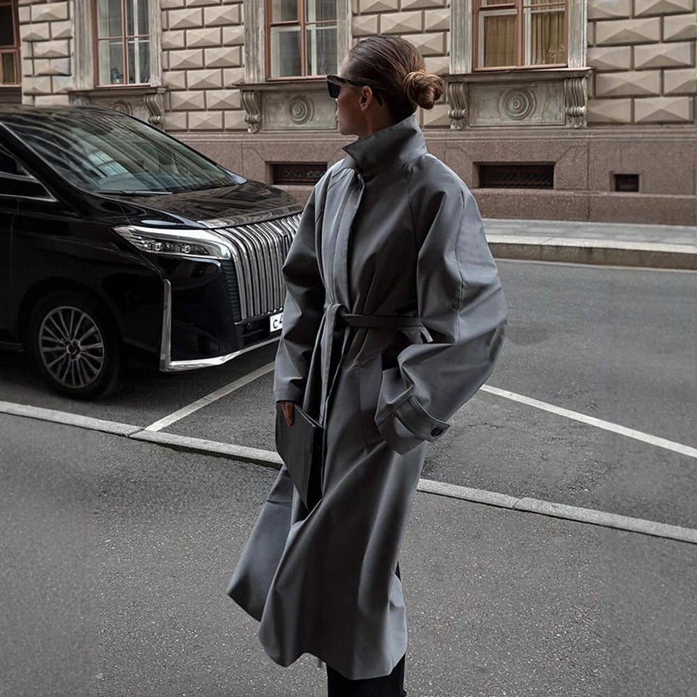 Damen eleganter Trenchcoat mit zeitgemäßen Schnitt R&B