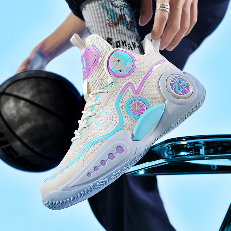 Damen Basketball Sneakers mit innovativem Dämpfungssystem und rutschfester Sohle