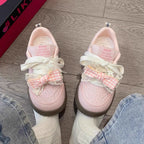 Damen Sneakers mit verspieltem Schleifen-Design von